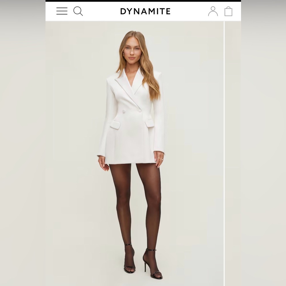Dynamite White Blazer Mini Dress